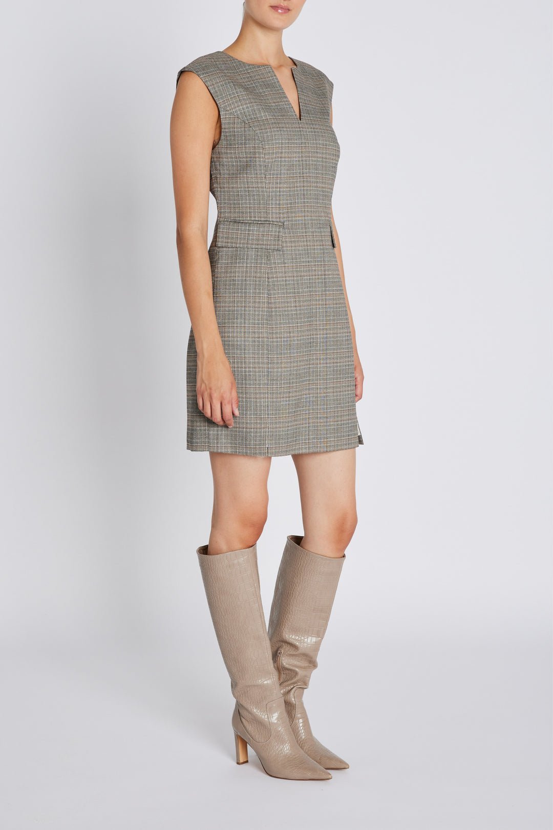 Bruuns Bazaar Women IpomoeaBBLenesa kjole Kjoler Brown Check