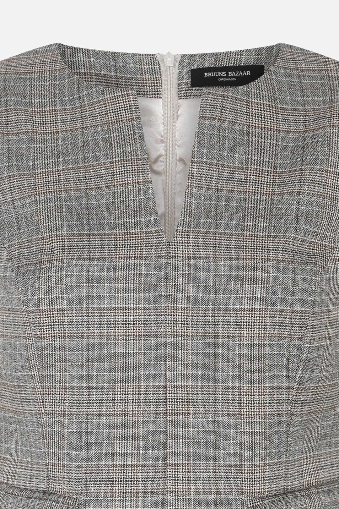 Bruuns Bazaar Women IpomoeaBBLenesa kjole Kjoler Brown Check