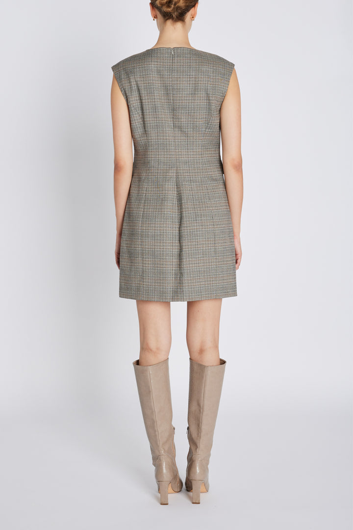 Bruuns Bazaar Women IpomoeaBBLenesa kjole Kjoler Brown Check
