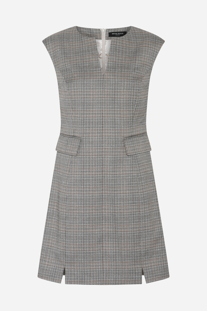 Bruuns Bazaar Women IpomoeaBBLenesa kjole Kjoler Brown Check