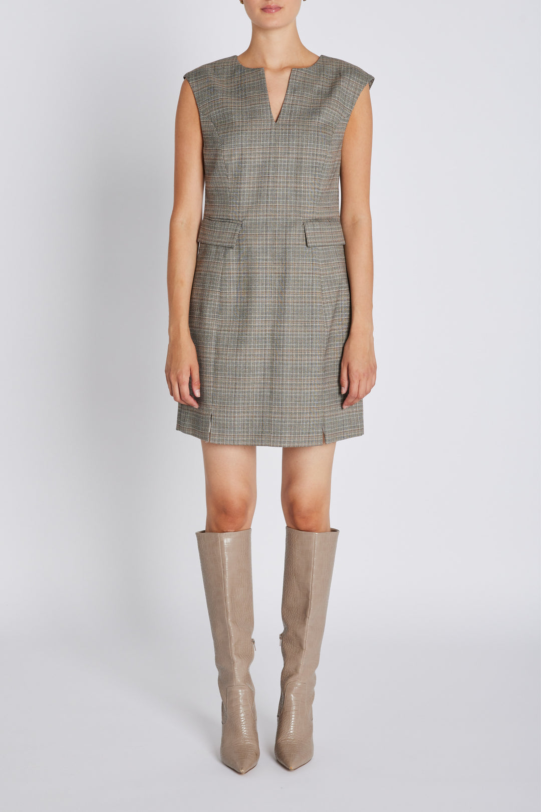Bruuns Bazaar Women IpomoeaBBLenesa kjole Kjoler Brown Check