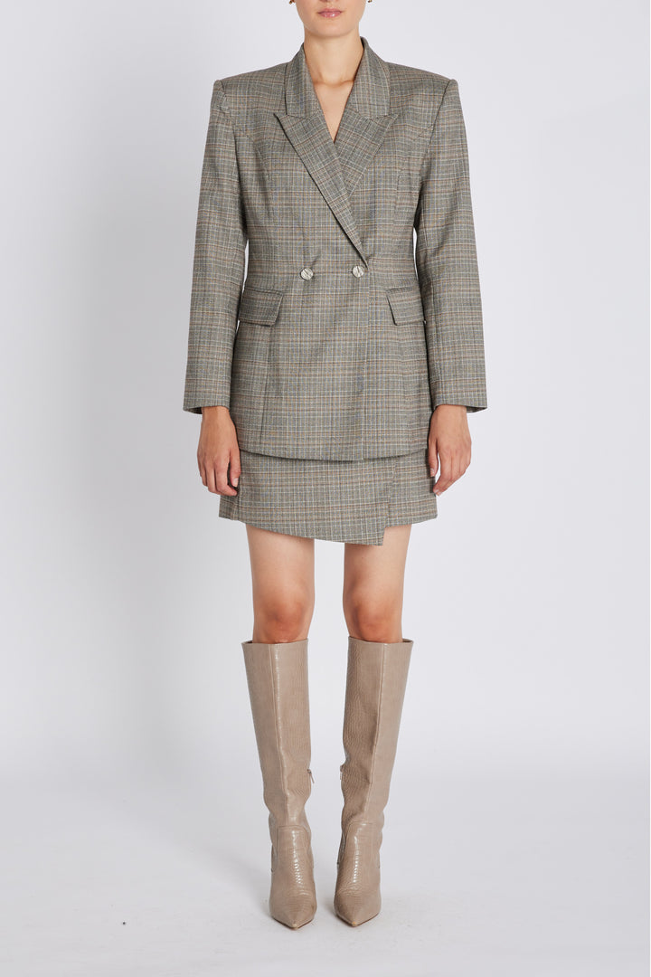 Bruuns Bazaar Women IpomoeaBBMaina nederdel Nederdele Brown Check