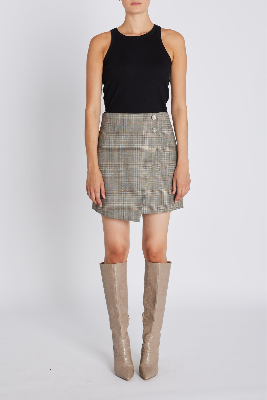 Bruuns Bazaar Women IpomoeaBBMaina nederdel Nederdele Brown Check