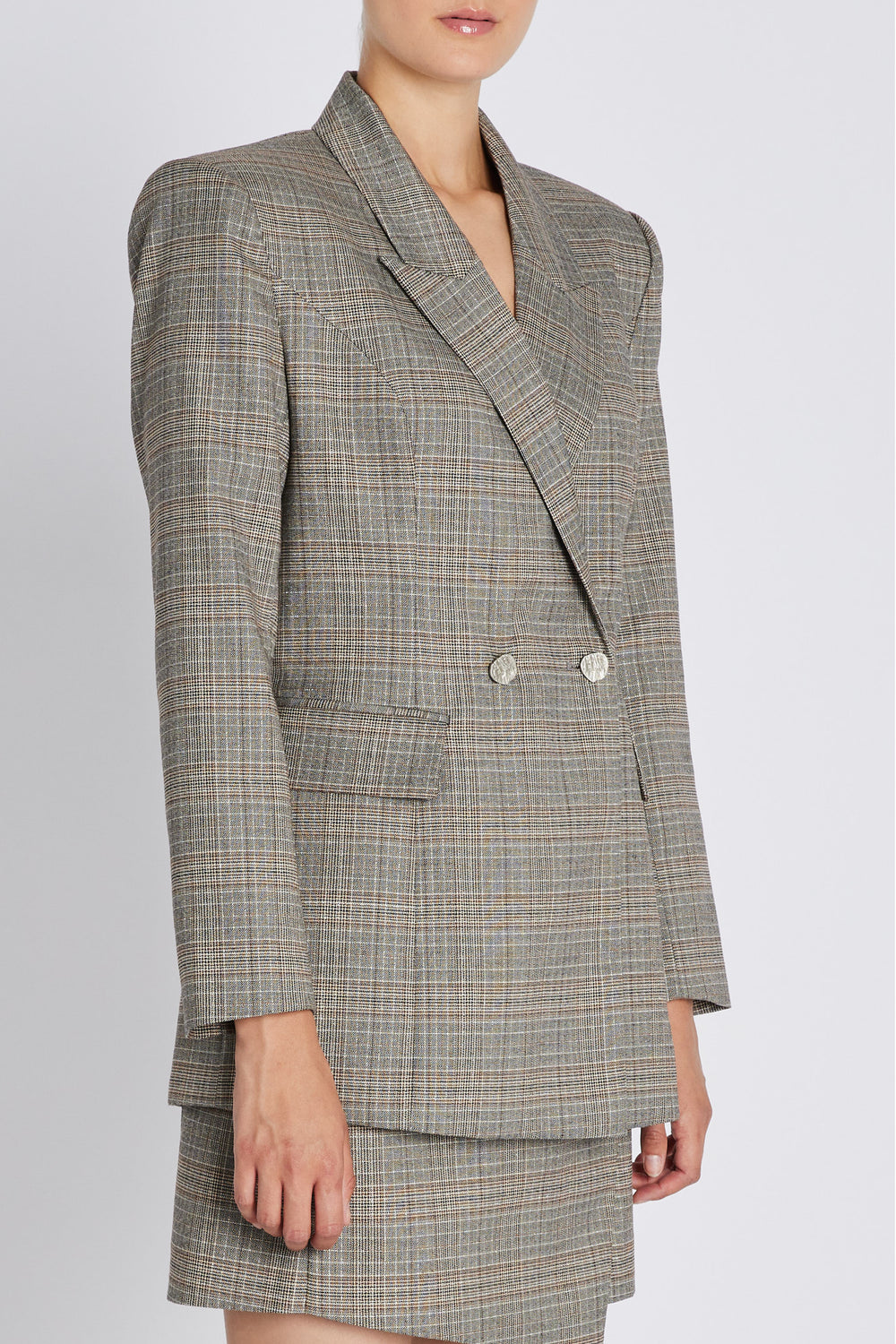 Bruuns Bazaar Women IpomoeaBBTuxana blazer Blazere Brown Check