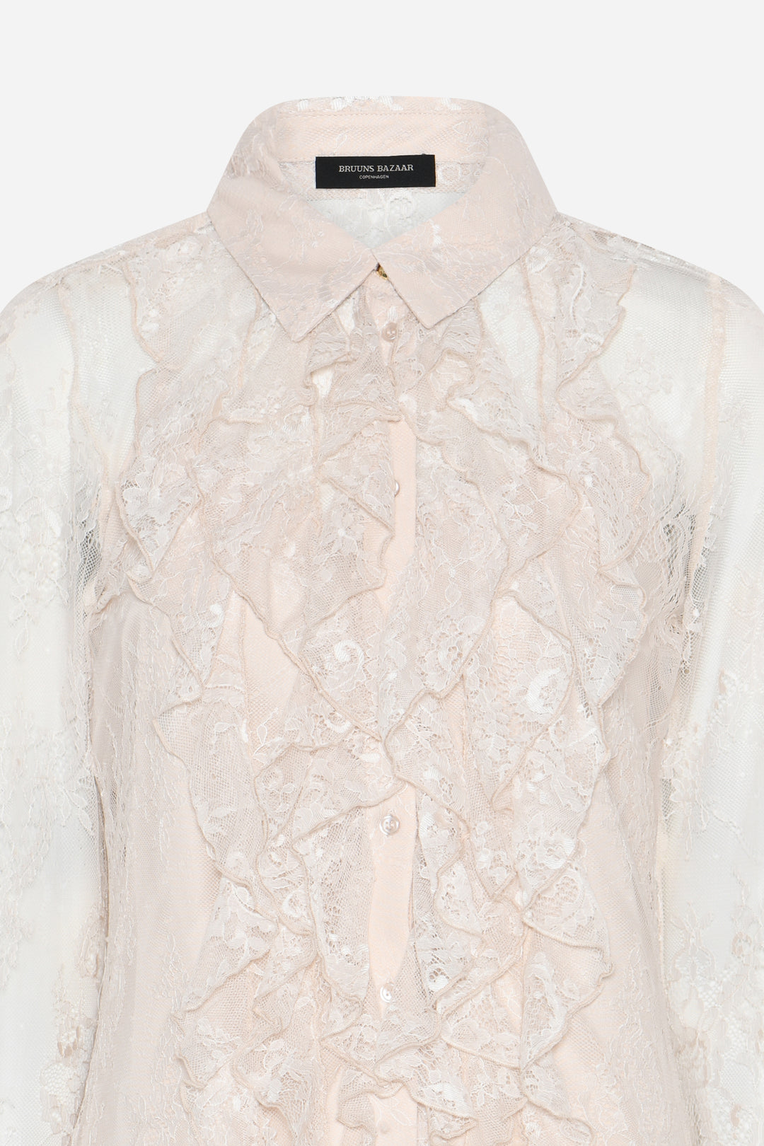 Bruuns Bazaar Women JuaniaBBDaisa skjorte Skjorter White Sand