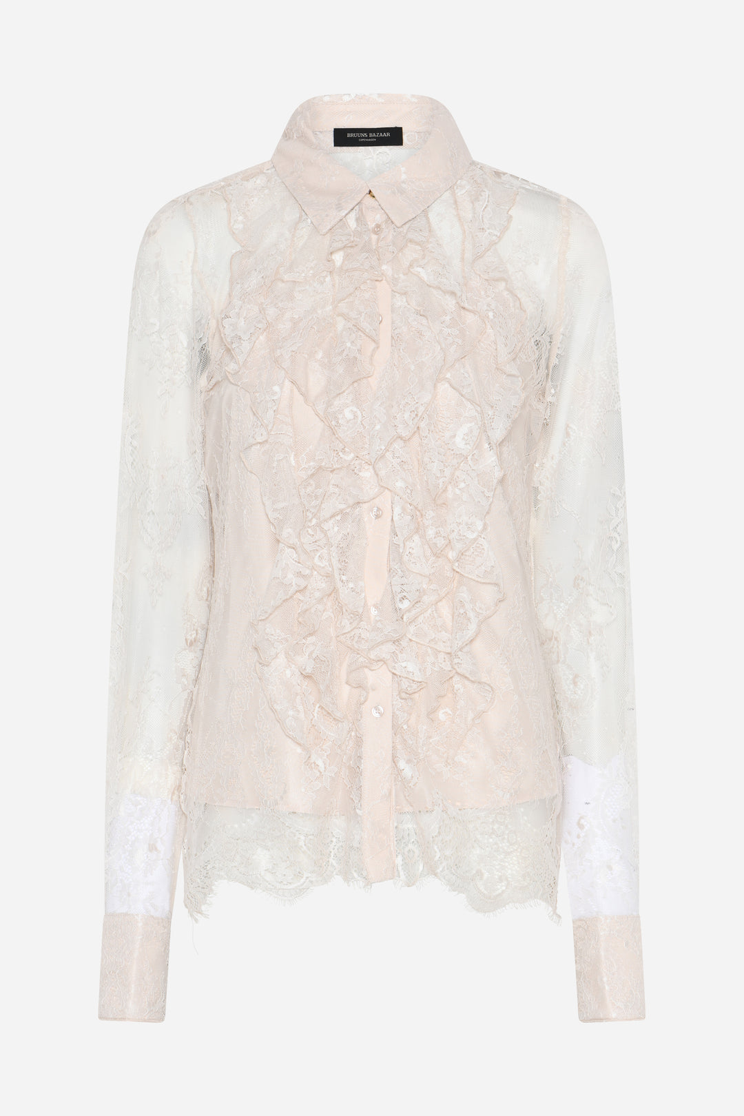 Bruuns Bazaar Women JuaniaBBDaisa skjorte Skjorter White Sand