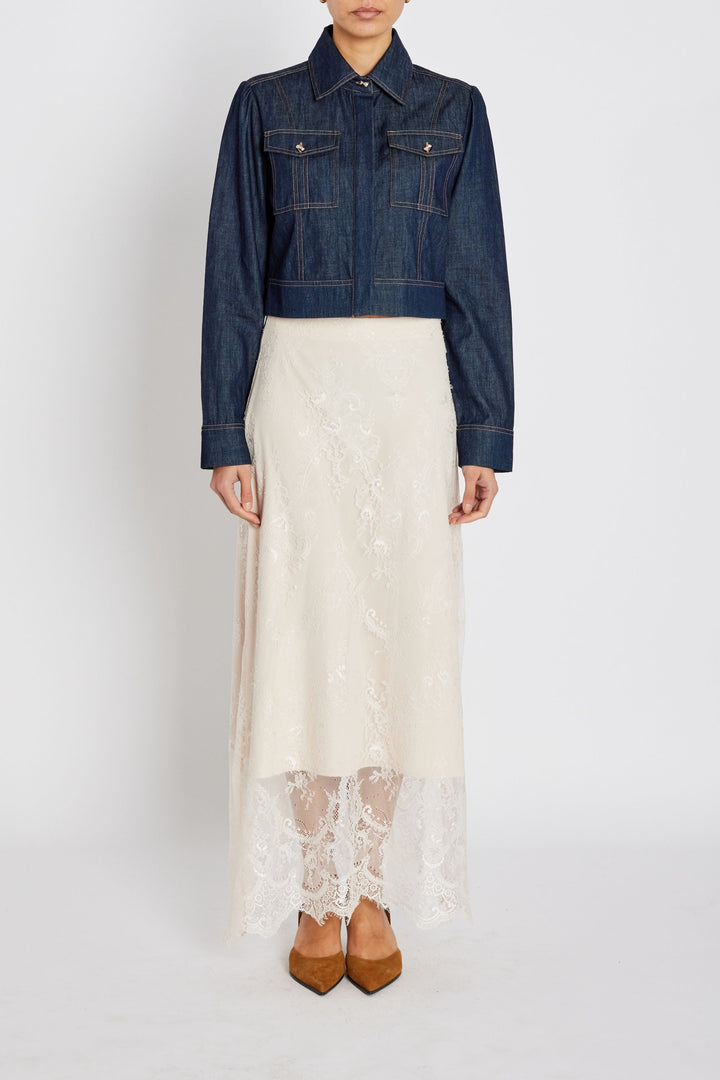 Bruuns Bazaar Women JuaniaBBIna nederdel Nederdele White Sand