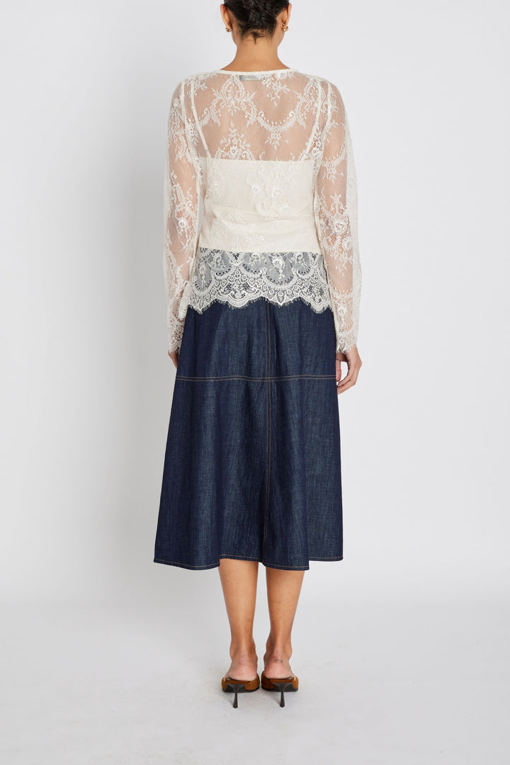 Bruuns Bazaar Women JuaniaBBSynvia bluse Bluser White Sand