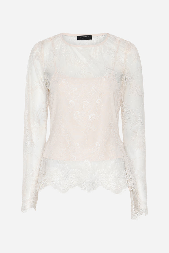 Bruuns Bazaar Women JuaniaBBSynvia bluse Bluser White Sand