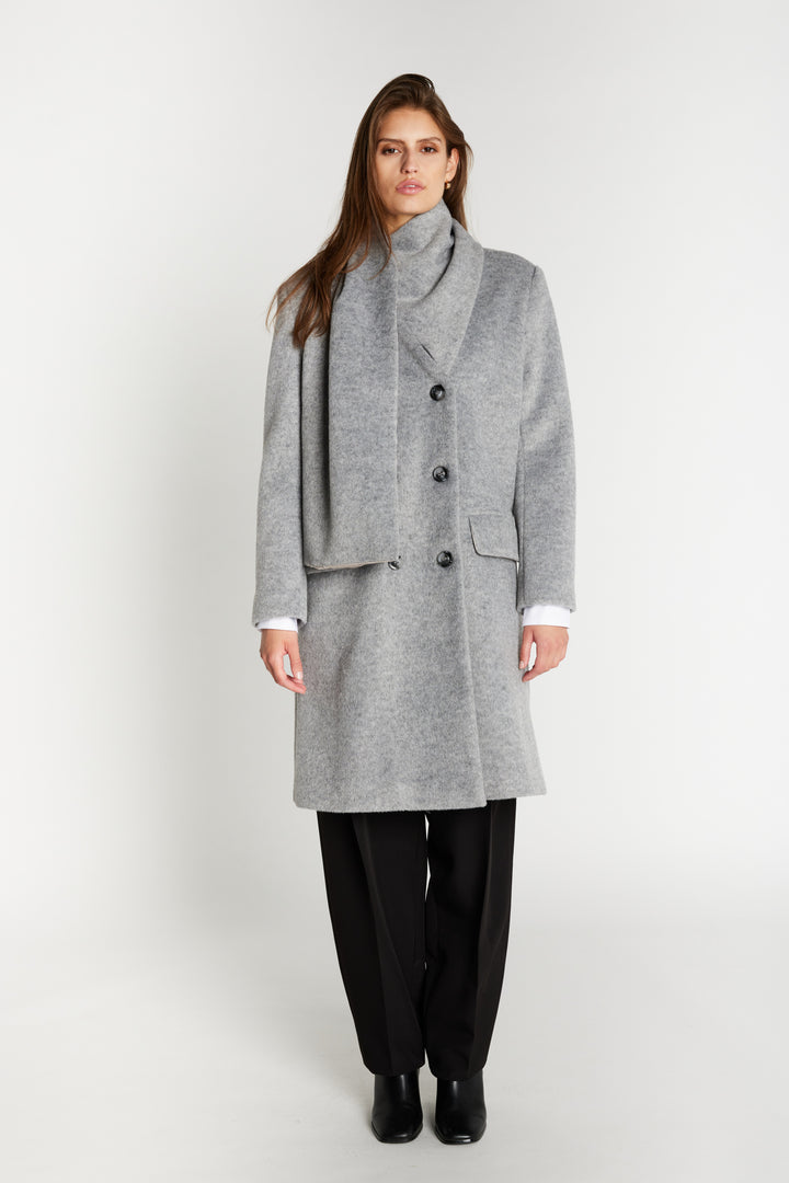 Bruuns Bazaar Women JubaBBAureve frakke Overtøj Grey Melange