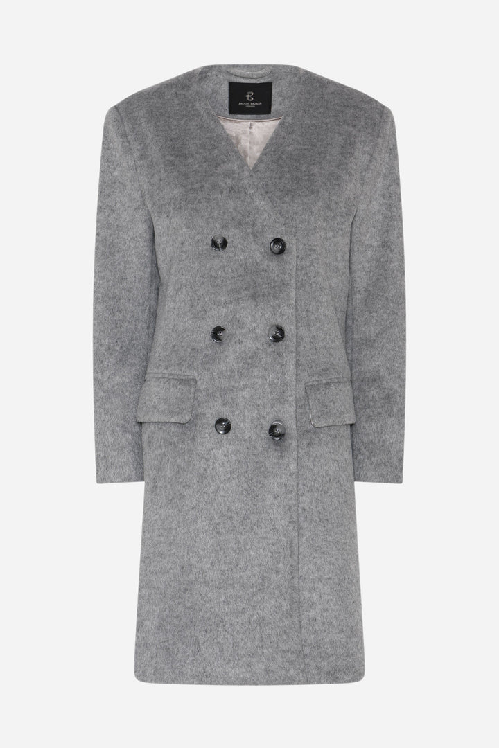 Bruuns Bazaar Women JubaBBAureve frakke Overtøj Grey Melange