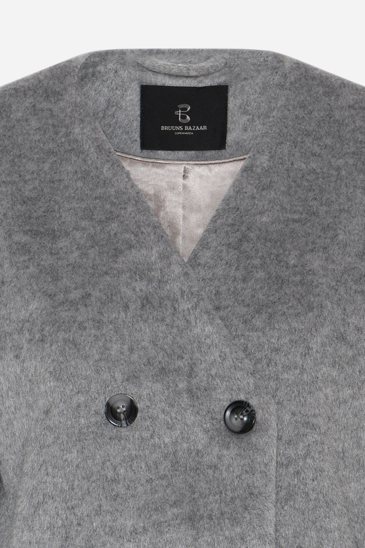 Bruuns Bazaar Women JubaBBAureve frakke Overtøj Grey Melange