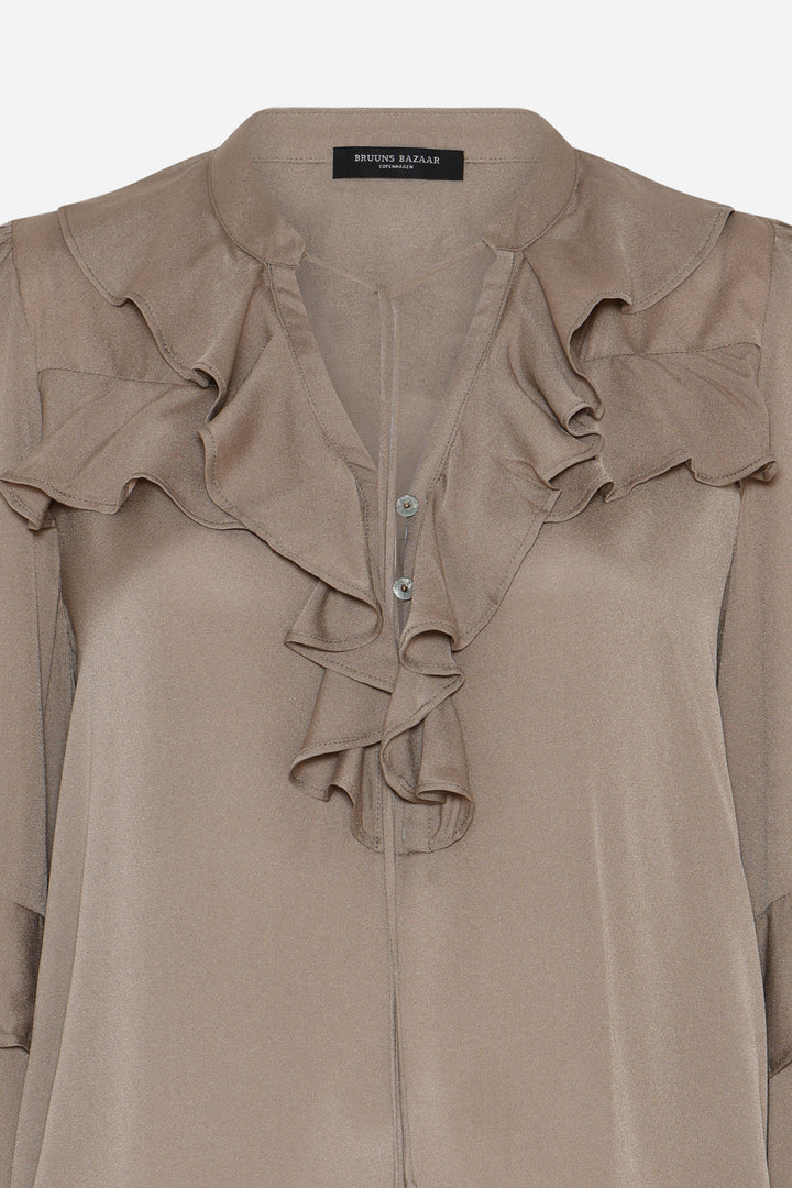 Bruuns Bazaar Women KamilleBBJolivia bluse Bluser Roasted cashew