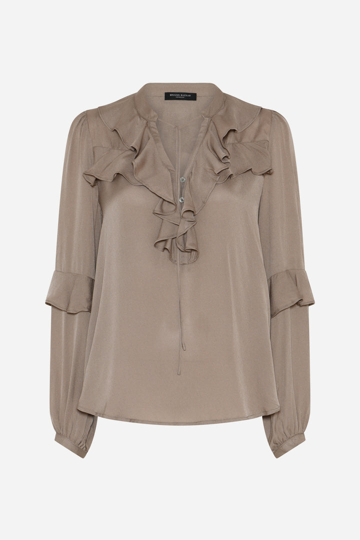 Bruuns Bazaar Women KamilleBBJolivia bluse Bluser Roasted cashew