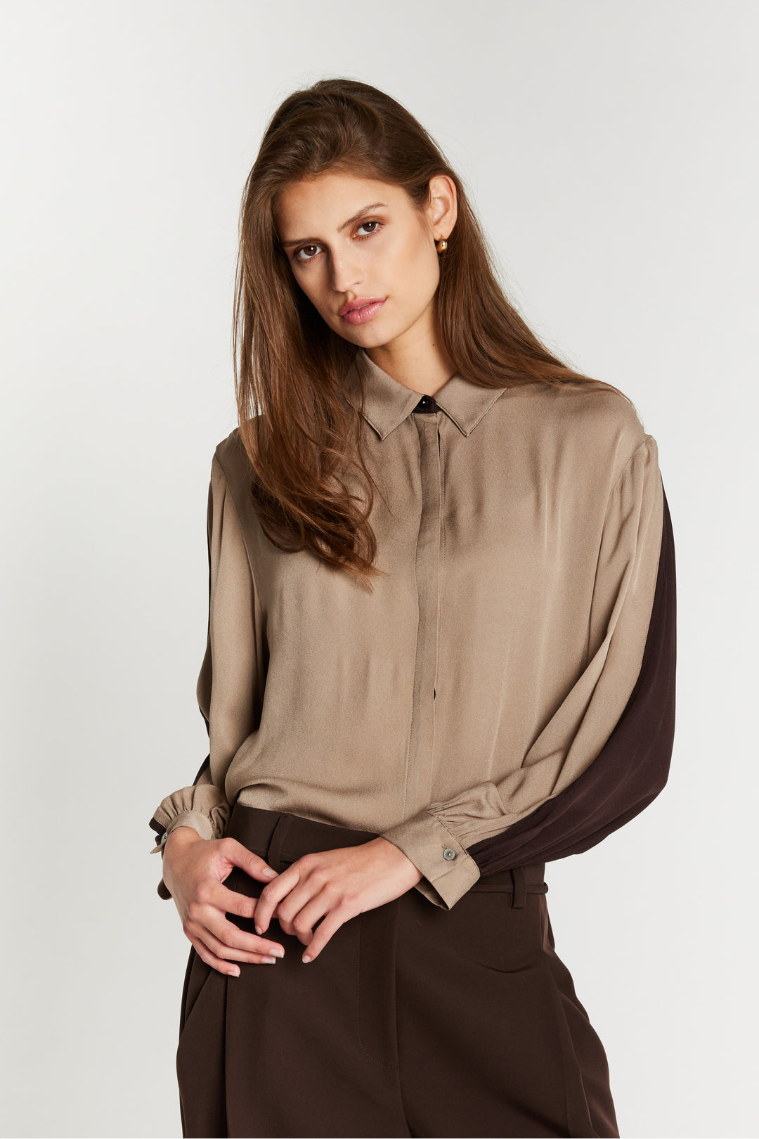 Bruuns Bazaar Women KamilleBBLure skjorte Skjorter Roasted cashew