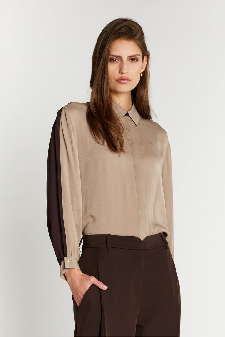 Bruuns Bazaar Women KamilleBBLure skjorte Skjorter Roasted cashew
