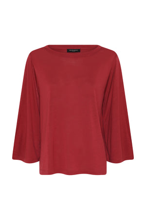 Bruuns Bazaar Women KatkaBBAalia bluse T-shirts Deep Claret