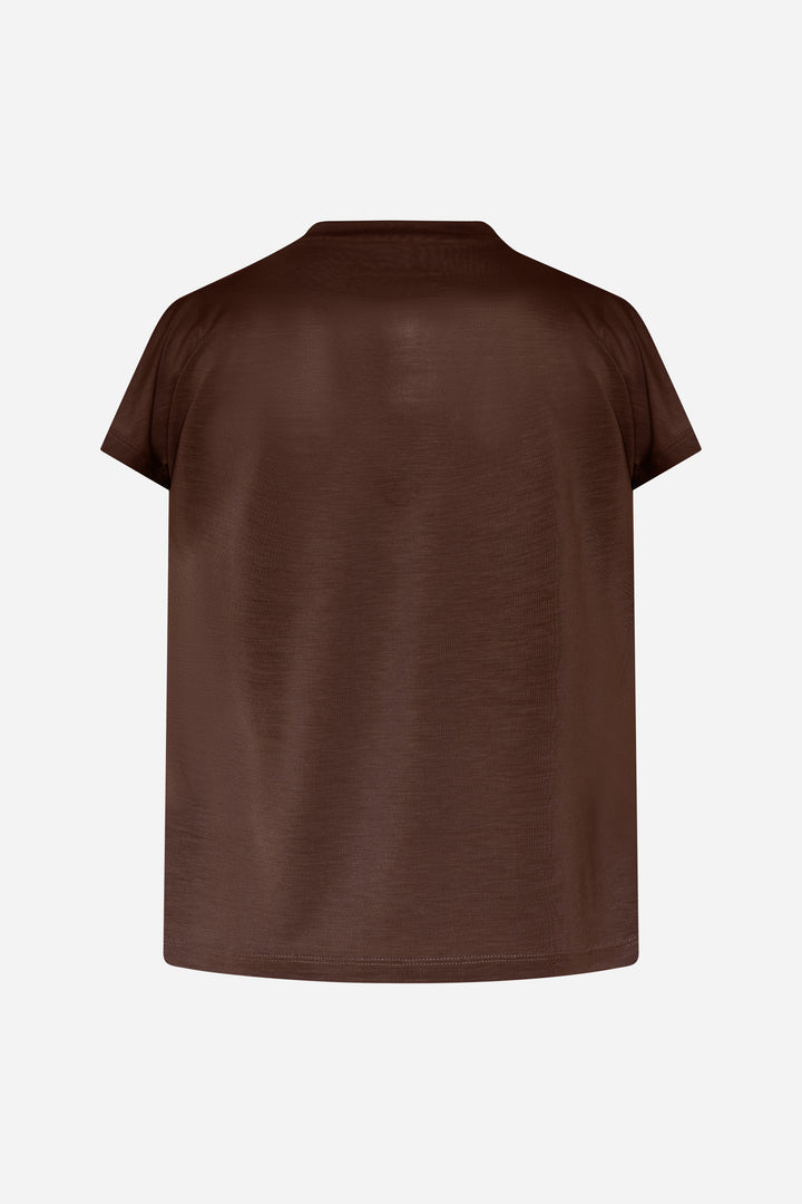 Bruuns Bazaar Women KatkaBBGinae bluse T-shirts Chestnut