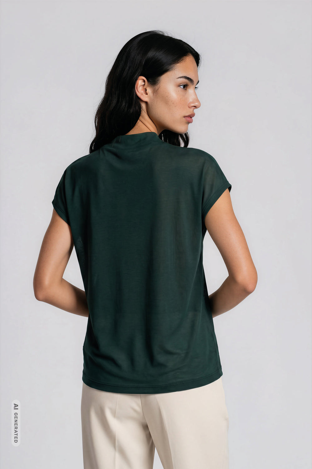 Bruuns Bazaar Women KatkaBBGinae bluse T-shirts Midnight Green