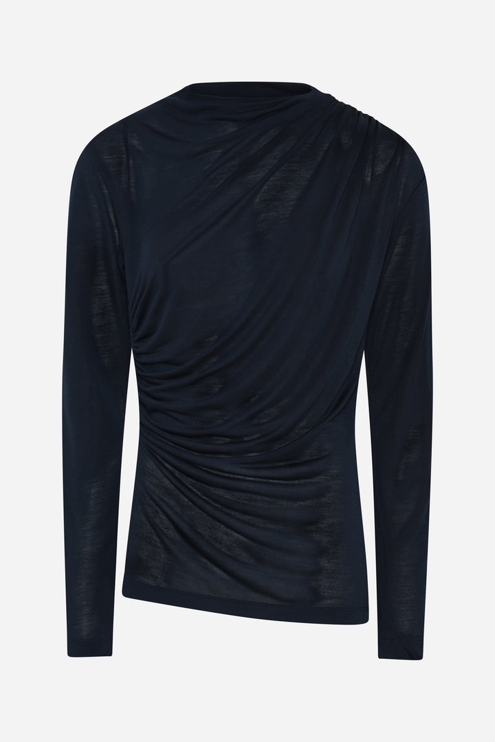 Bruuns Bazaar Women KatkaBBGinelaZL bluse T-shirts Navy