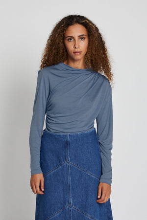 Bruuns Bazaar Women KatkaBBGinela bluse Bluser Vintage Indigo