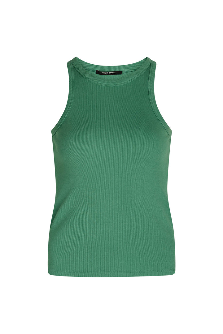 Bruuns Bazaar Women KatyBB Rib Tank top T-shirts Frosty Spruce