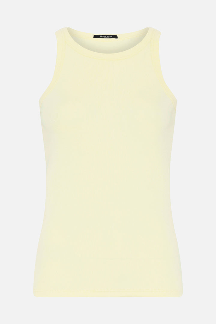 Bruuns Bazaar Women KatyBB Rib Tank top T-shirts Tender Yellow