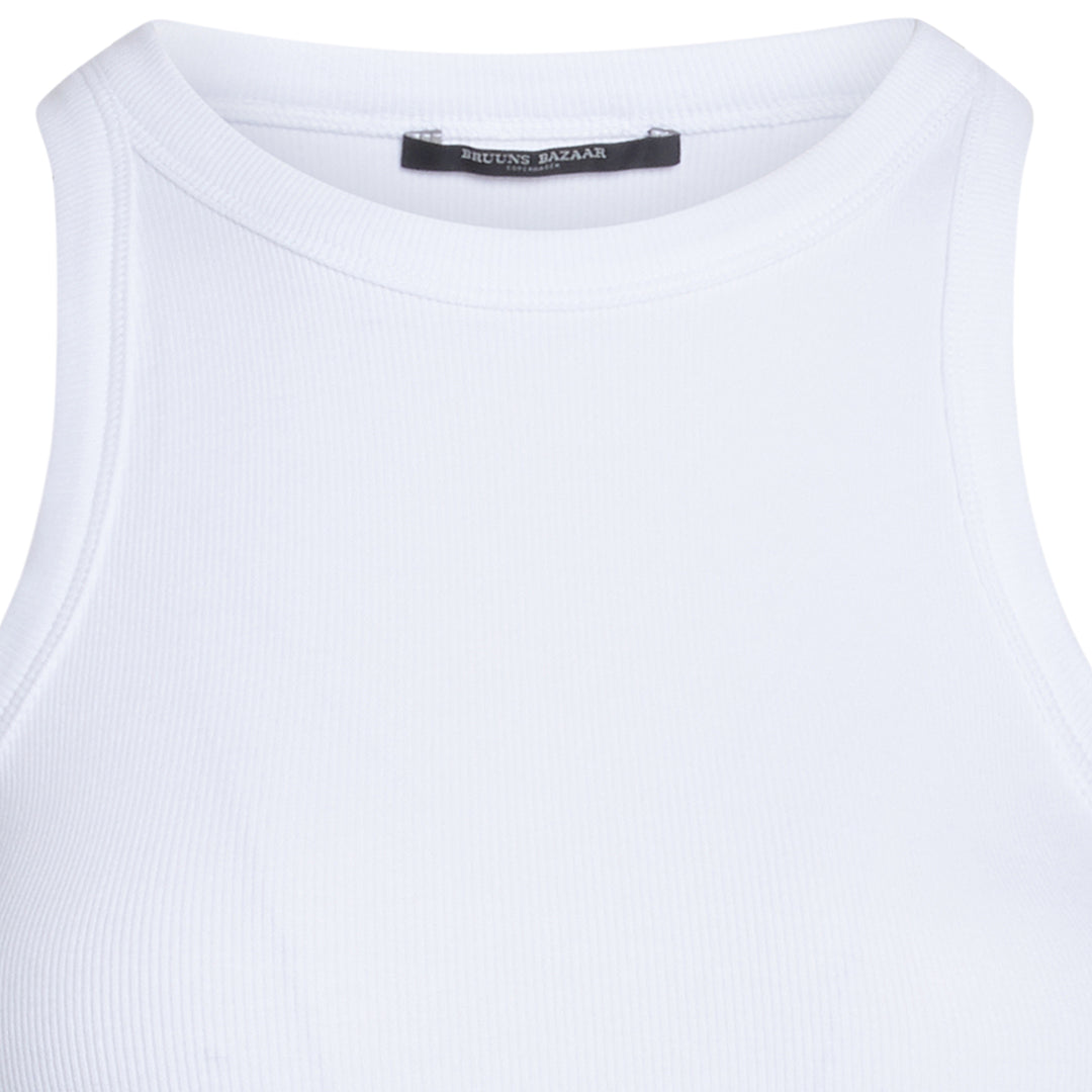 Bruuns Bazaar Women KatyBB Rib Tank top T-shirts White