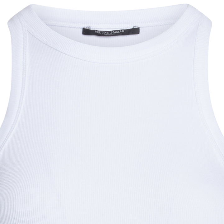 Bruuns Bazaar Women KatyBB Rib Tank top T-shirts White
