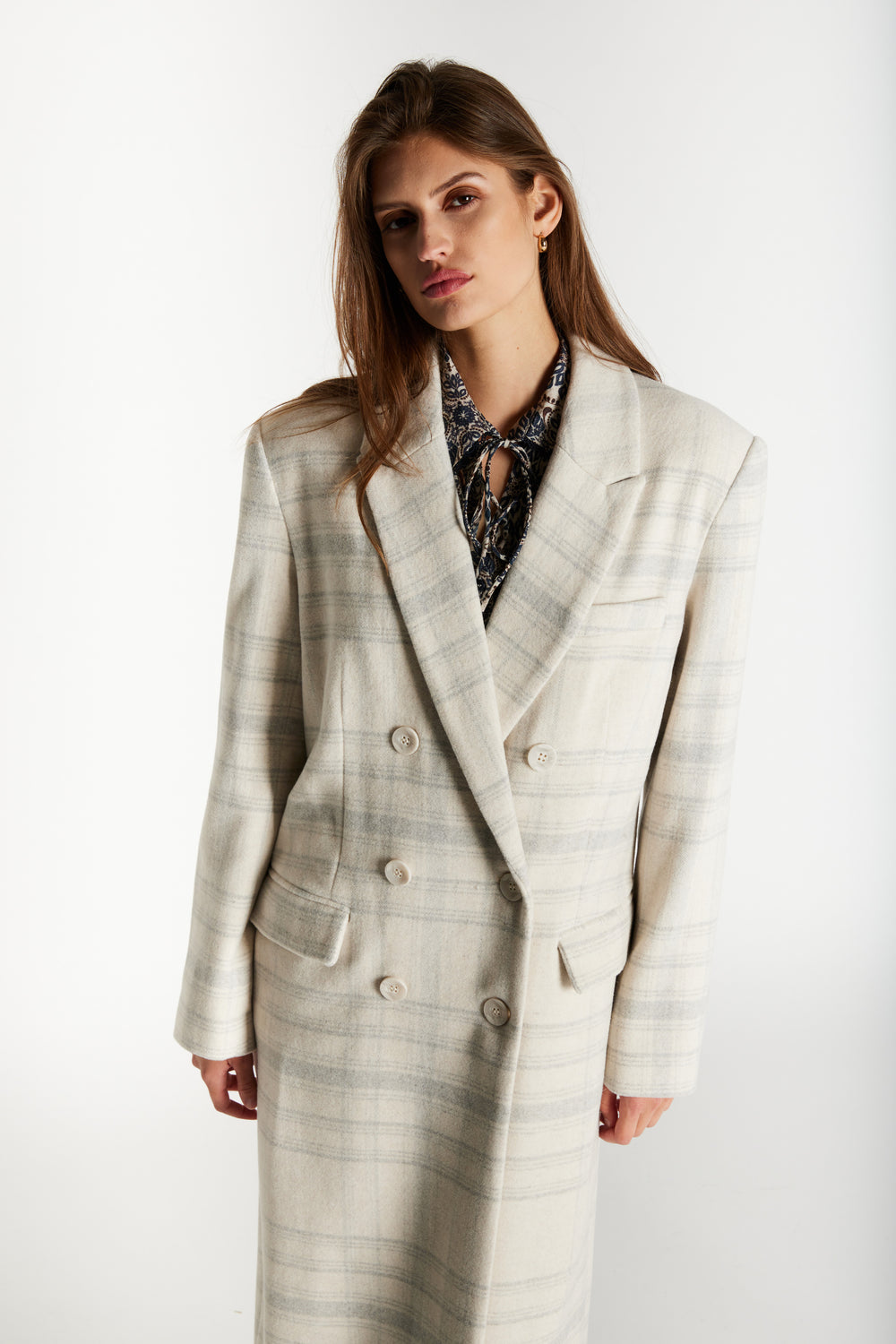 Bruuns Bazaar Women KentioBBAbellas frakke Overtøj Beige check
