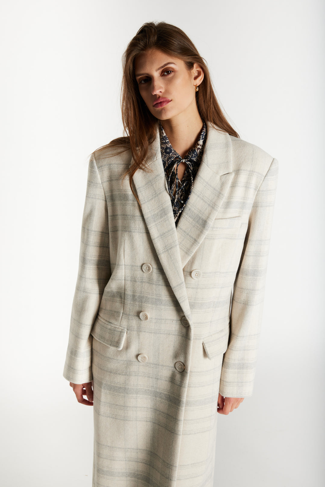 Bruuns Bazaar Women KentioBBAbellas frakke Overtøj Beige check