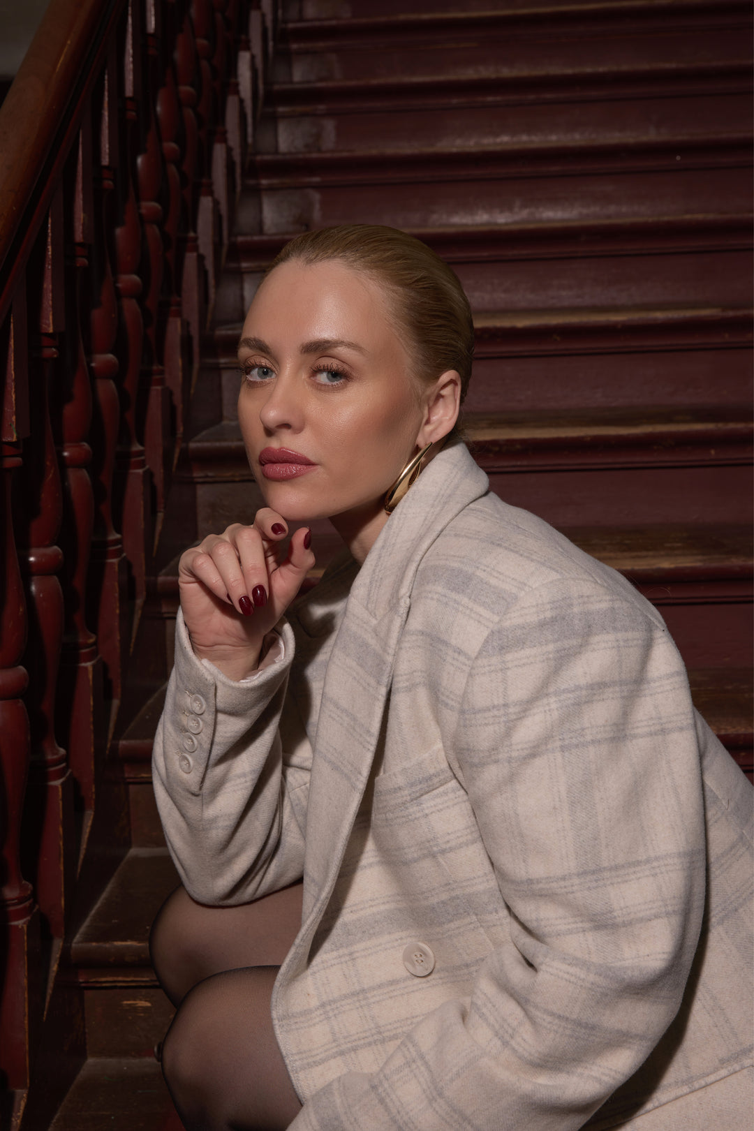 Bruuns Bazaar Women KentioBBAbellas frakke Overtøj Beige check