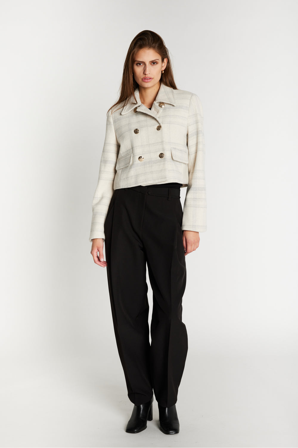 Bruuns Bazaar Women KentioBBTyrah jakke Overtøj Beige check