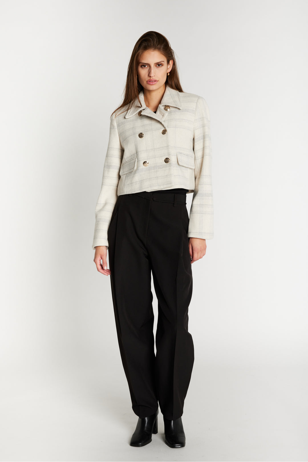 Bruuns Bazaar Women KentioBBTyrah jakke Overtøj Beige check