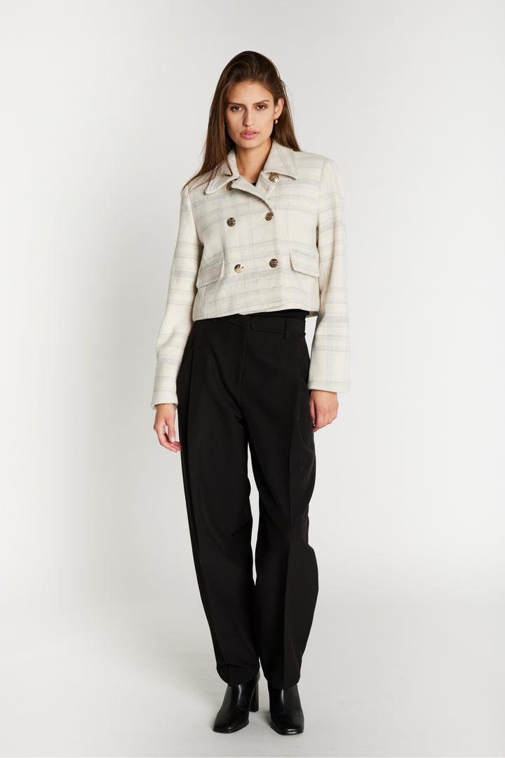 Bruuns Bazaar Women KentioBBTyrah jakke Overtøj Beige check