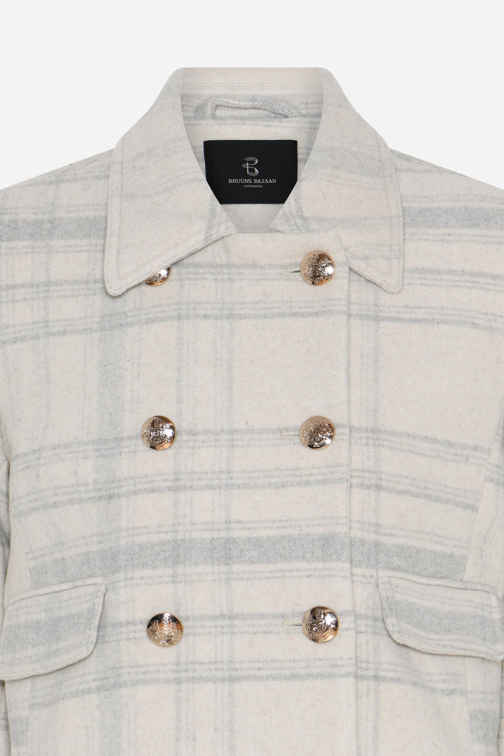 Bruuns Bazaar Women KentioBBTyrah jakke Overtøj Beige check