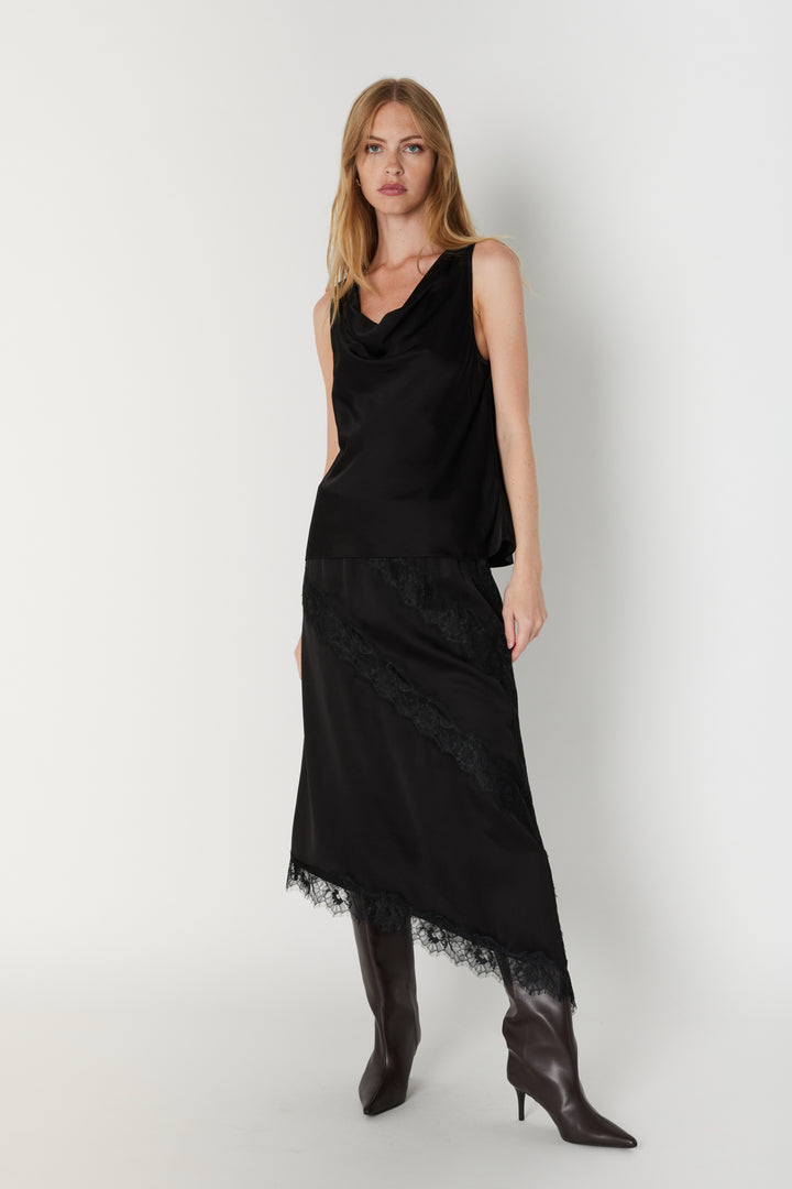 Bruuns Bazaar Women KorthalsiaBBCowl top Bluser Black