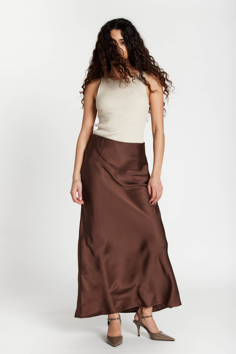 Bruuns Bazaar Women KorthalsiaBBJoanelle skirt Nederdele Chestnut