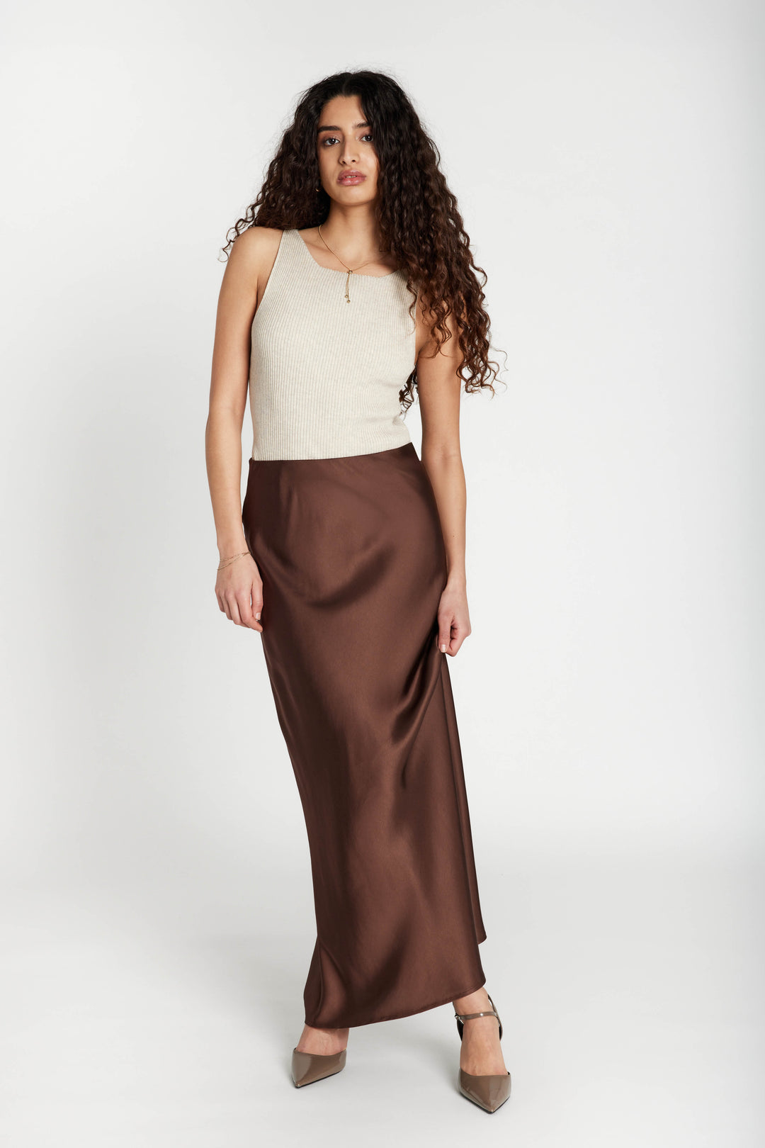 Bruuns Bazaar Women KorthalsiaBBJoanelle skirt Nederdele Chestnut