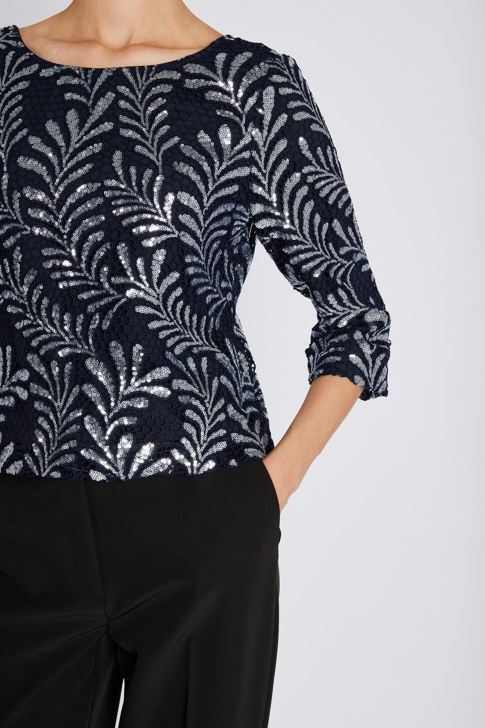 Bruuns Bazaar Women KumarahouBBIgnara bluse Bluser Dark blue silver