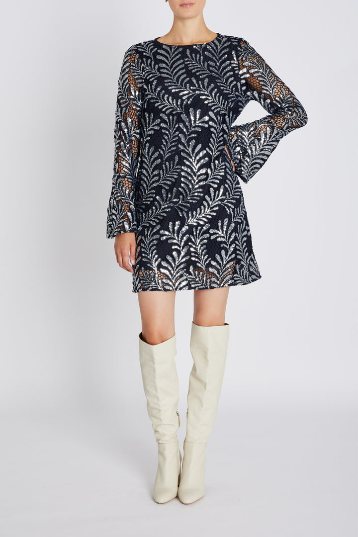 Bruuns Bazaar Women KumarahouBBXia kjole Kjoler Dark blue silver