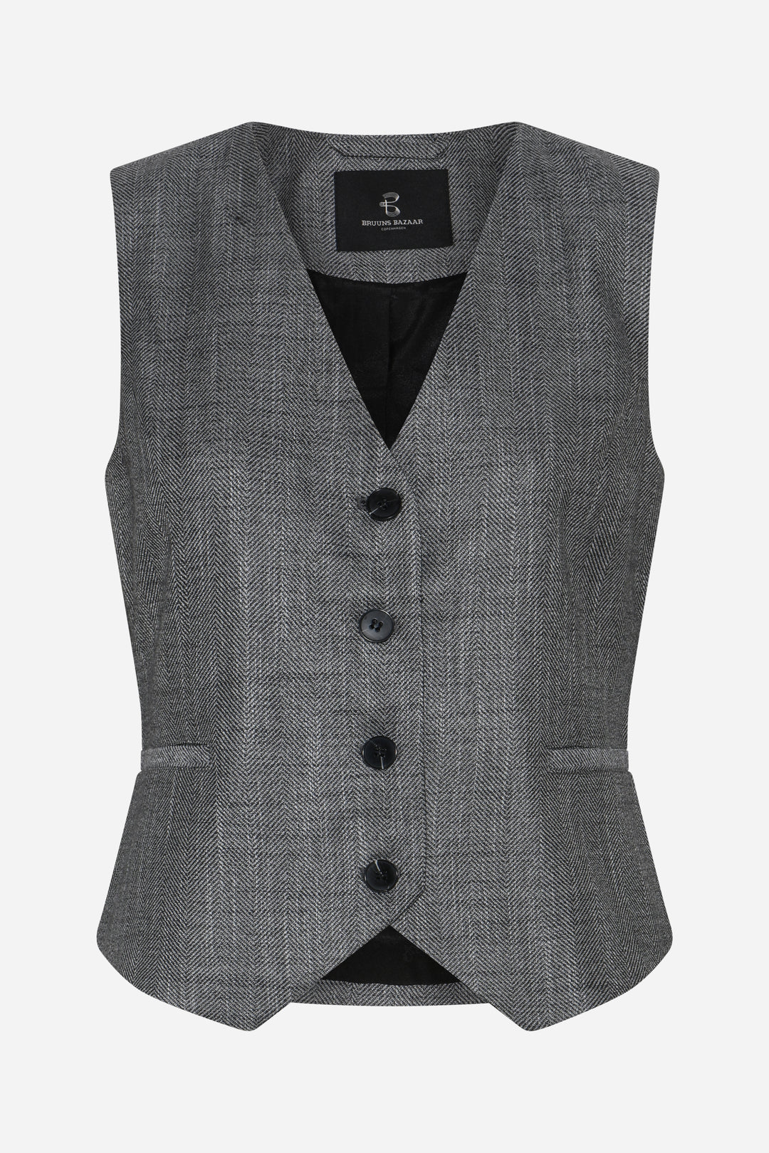 Bruuns Bazaar Women KuraBBBielle vest Vest Grey Herringbone