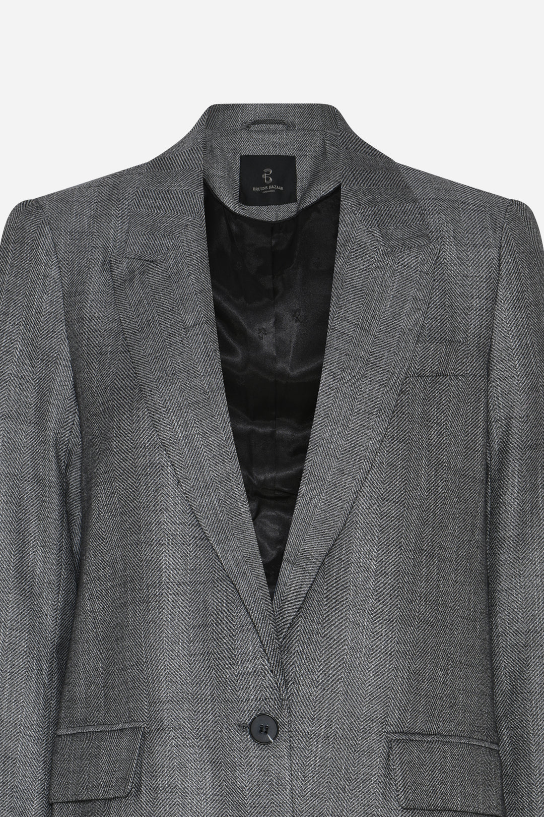 Bruuns Bazaar Women KuraBBFrida blazer Blazere Grey Herringbone