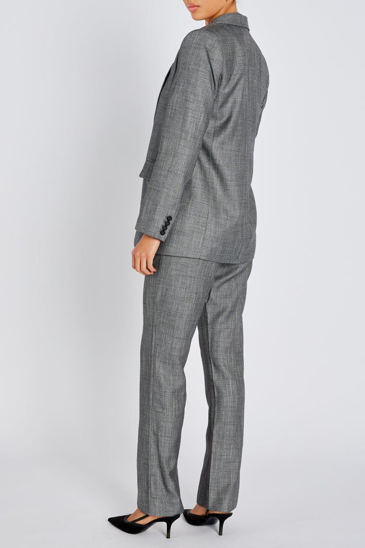 Bruuns Bazaar Women KuraBBFrida blazer Blazere Grey Herringbone