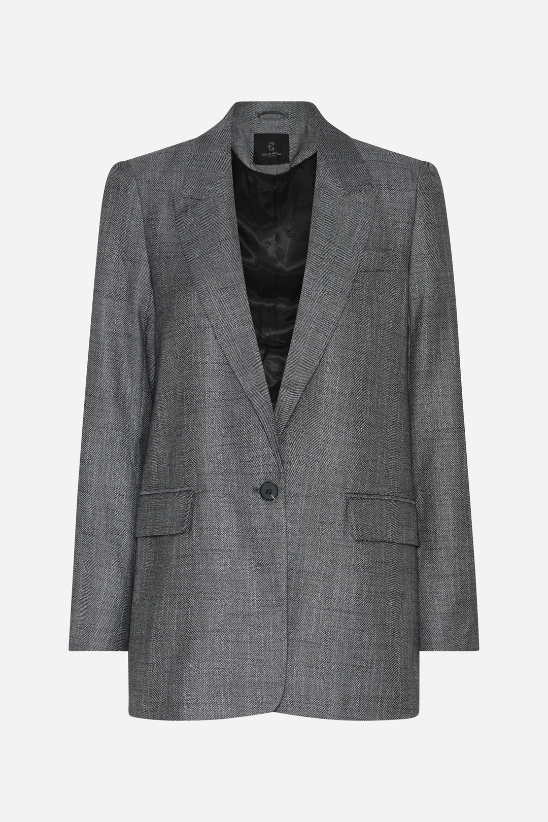 Bruuns Bazaar Women KuraBBFrida blazer Blazere Grey Herringbone