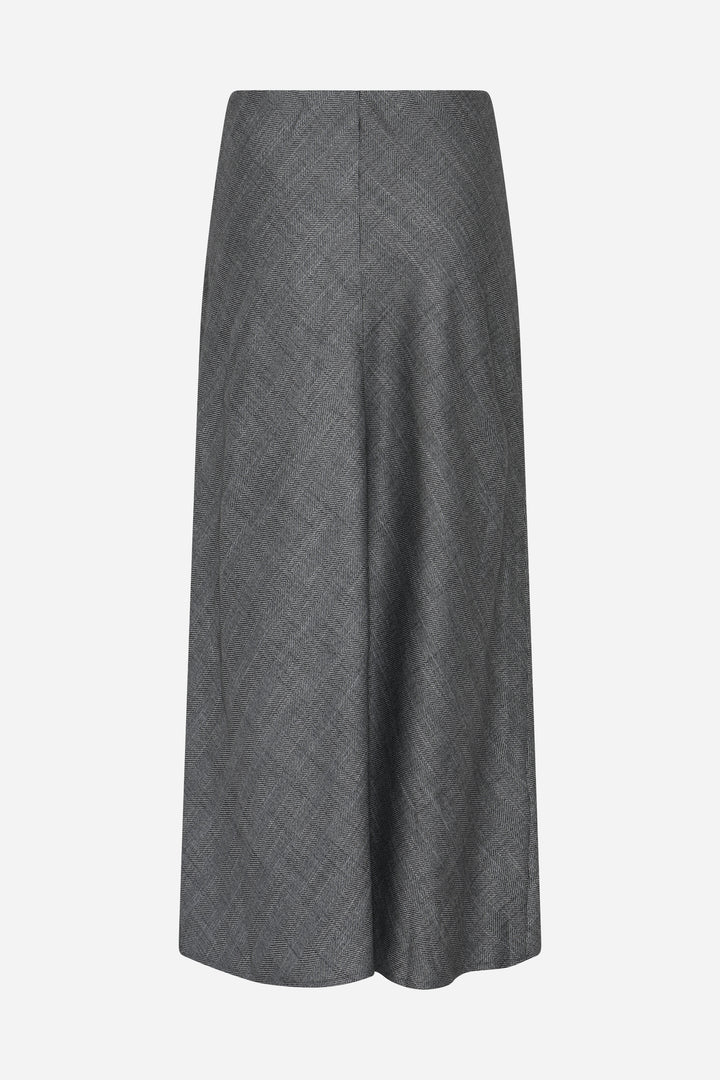 Bruuns Bazaar Women KuraBBJoan nederdel Nederdele Grey Herringbone