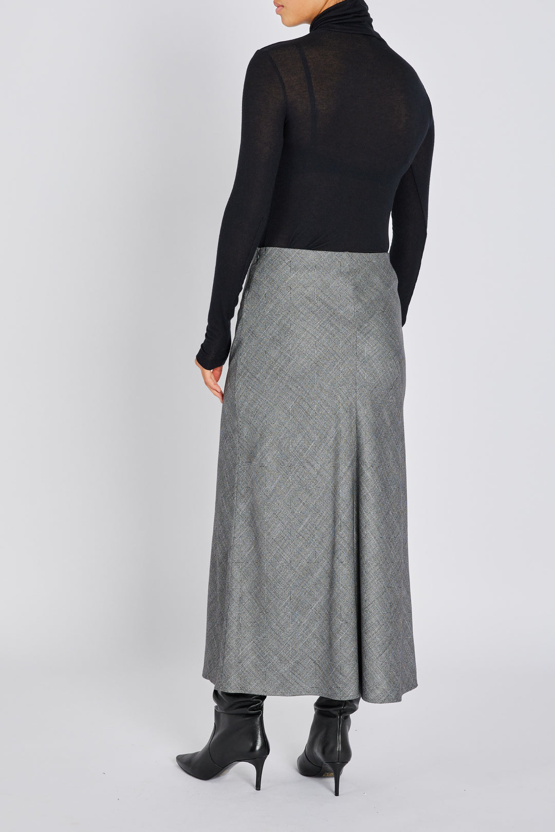 Bruuns Bazaar Women KuraBBJoan nederdel Nederdele Grey Herringbone