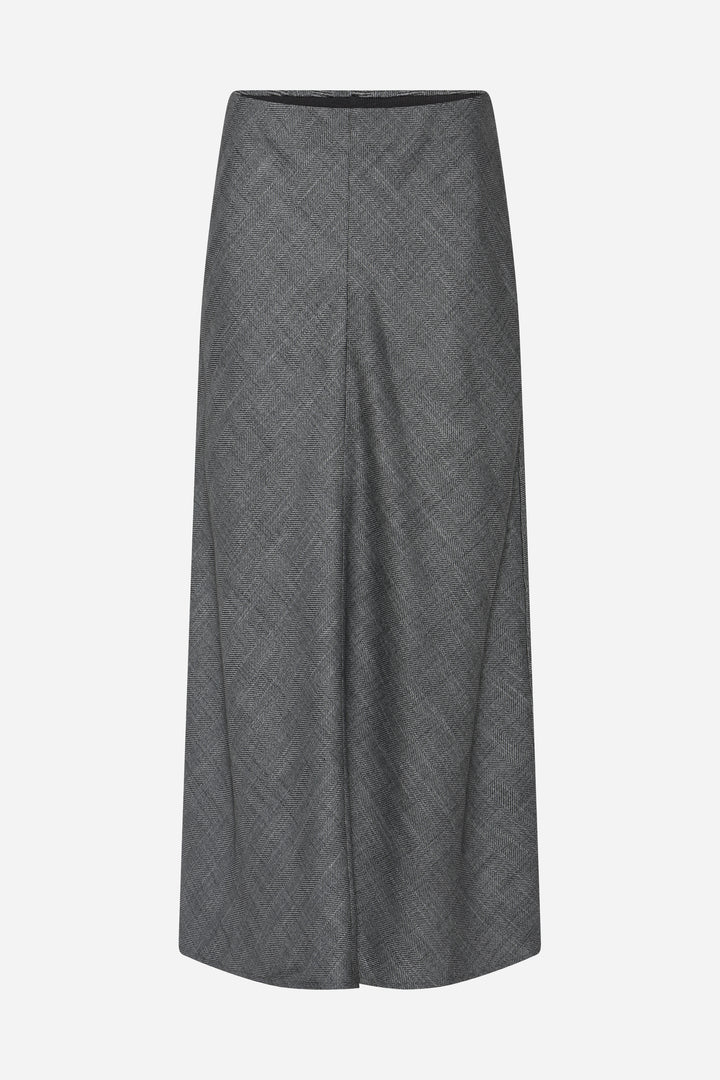 Bruuns Bazaar Women KuraBBJoan nederdel Nederdele Grey Herringbone