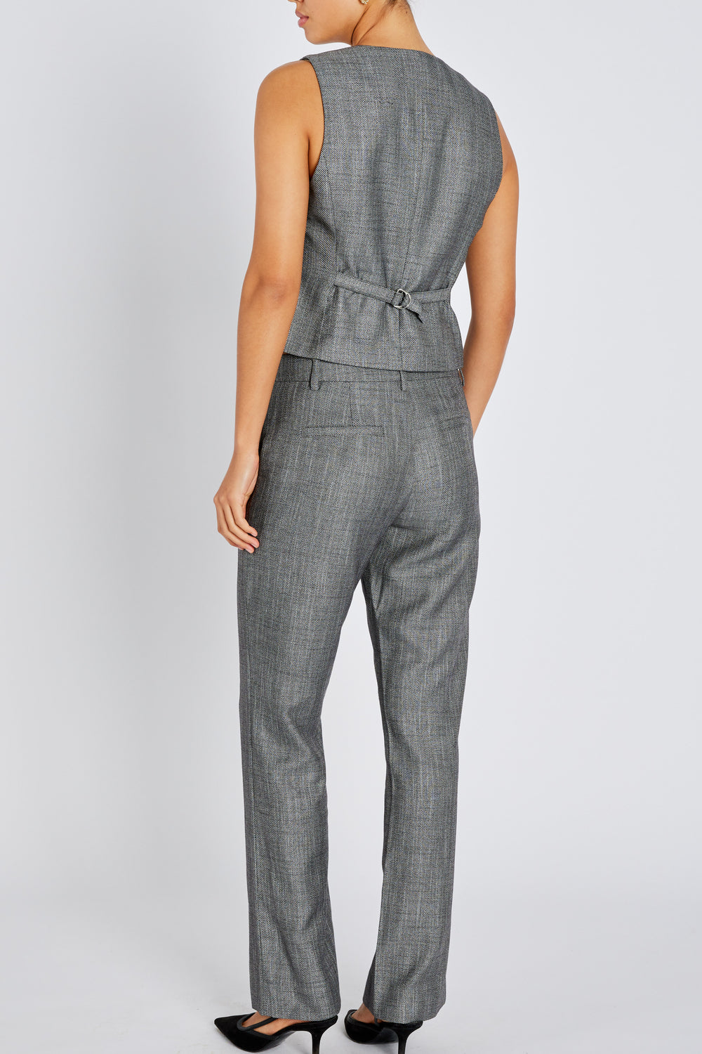 Bruuns Bazaar Women KuraBBVilda bukser Bukser Grey Herringbone