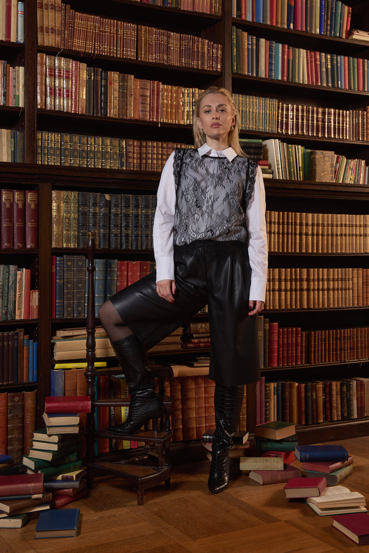 Bruuns Bazaar Women LaccoBBLisia top Bluser Black